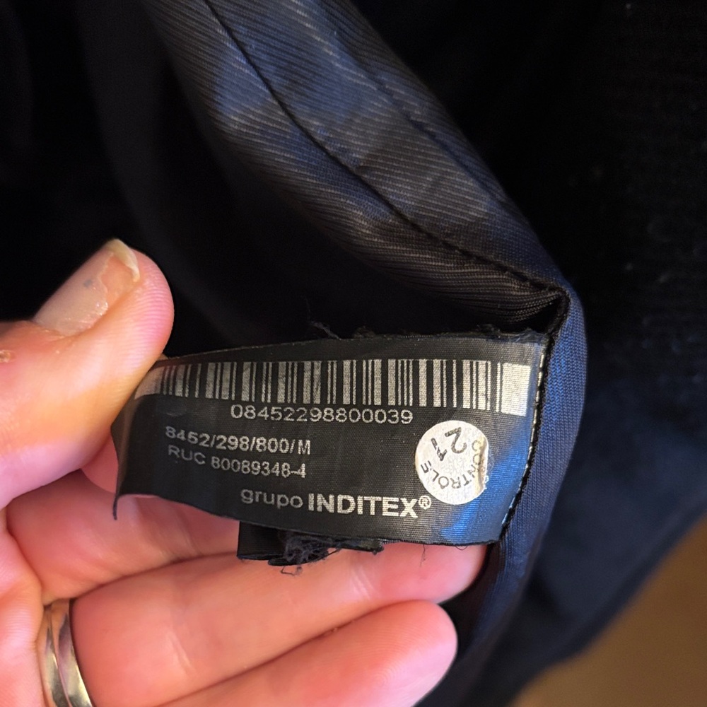 Zara Elegant Black Wrap Coat - Picture 11 of 12